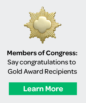 Say congratulations to Gold Award recipients