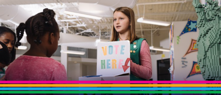 Girl Scouts learn to stand up for what they believe in, identify issues they care about, and take the lead like a G.I.R.L. to make the world a better place. 