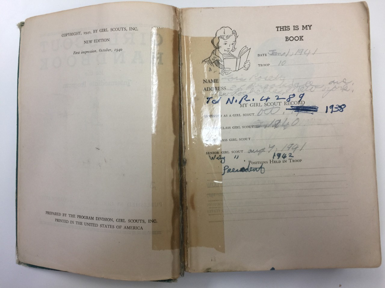 This is my book (handwritten notes 1938-42)