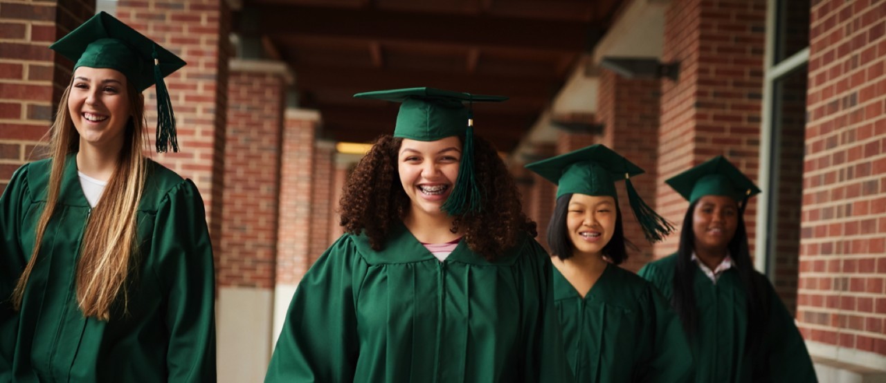 A group of graduating Girl Scout Ambassadors prepared for the future