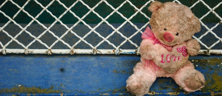 sad bear because families have been separated at the border