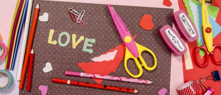 Valentine craft at school