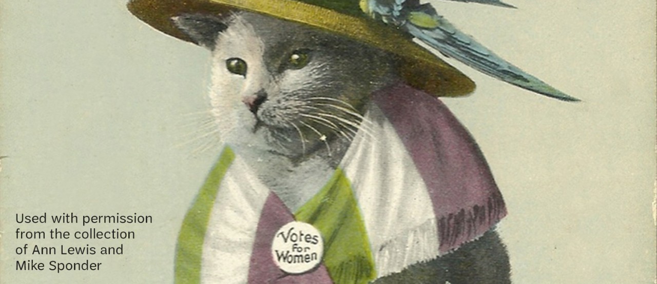 Suffrage Cat. Used with permission from the collection of Ann Lewis and Mike Sponder