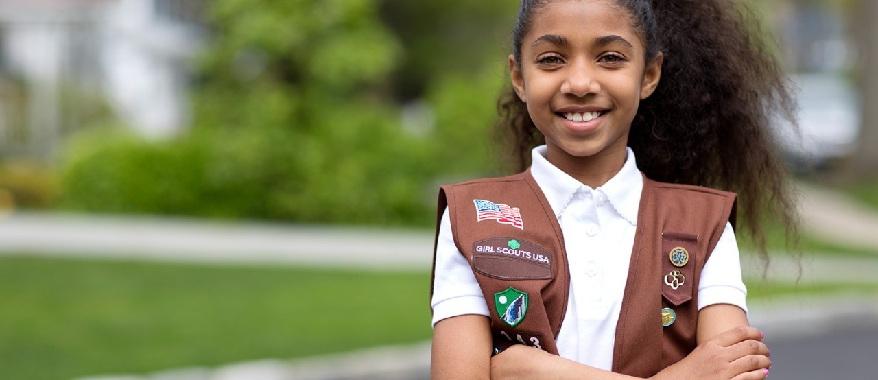 Girl Scout Brownie ready to change the world!