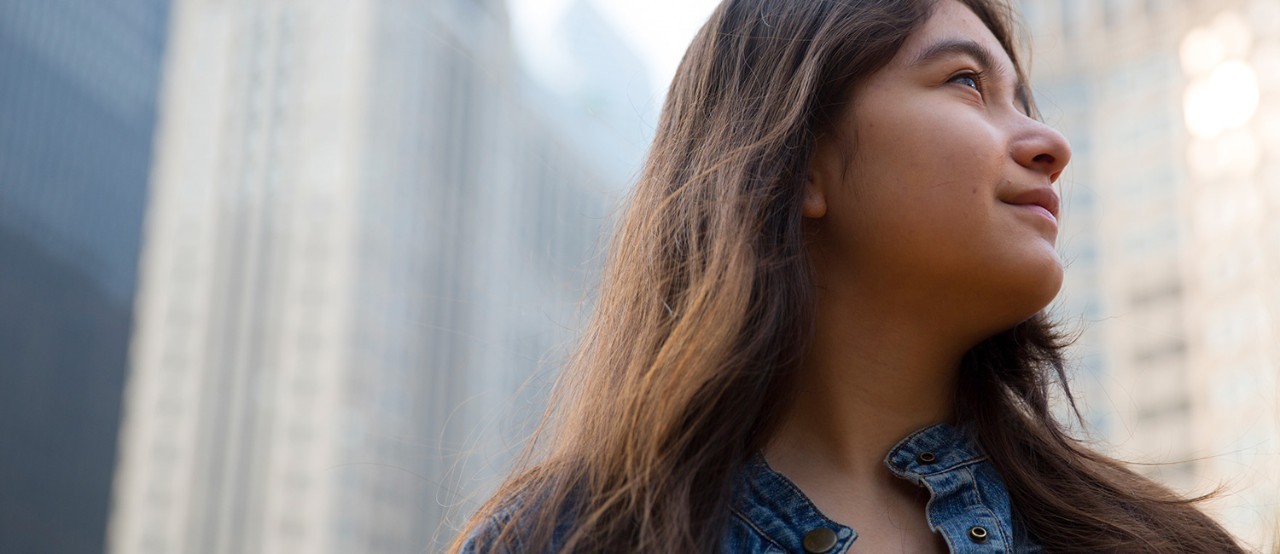 Girl Scout Senior thinking about her Gold Award project